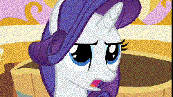 Size: 400x224 | Tagged: safe, rarity, g4, animated, duckface, female, pouting
