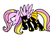 Size: 1024x768 | Tagged: safe, artist:omegaridersangou, fluttershy, g3, g4, dark lemonade, g3 to g4, generation leap, precure, pretty cure, recolor, yes! precure 5