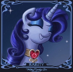 Size: 1547x1537 | Tagged: safe, artist:walliscolours, rarity, g4, female, fire ruby, portrait, solo