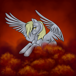Size: 3750x3750 | Tagged: safe, artist:thewolvenestates, derpy hooves, pegasus, pony, g4, female, mare