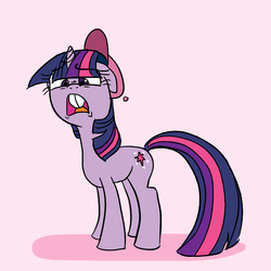 Size: 612x612 | Tagged: safe, artist:glitterypencils, twilight sparkle, g4, bucktooth, crossover, tara strong, the fairly oddparents, timmy turner, voice actor joke