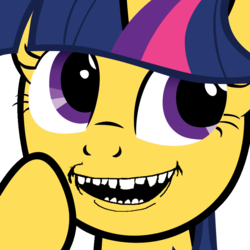 Size: 894x894 | Tagged: safe, twilight sparkle, g4, cursed image, female, mare, meme, pekaface, simple background, solo, transparent background