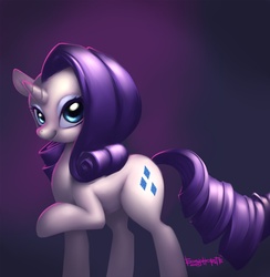 Size: 1399x1436 | Tagged: safe, artist:eosphorite, rarity, g4, female, solo