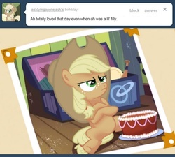 Size: 500x450 | Tagged: safe, applejack, earth pony, pony, ask applejack, g4, female, solo