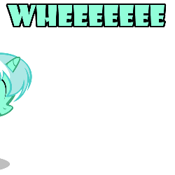 Size: 500x500 | Tagged: safe, artist:sintakhra, lyra heartstrings, pony, unicorn, g4, animated, ask filly lyra, cute, eyes closed, female, filly, filly lyra, happy, lyrabetes, running, simple background, smiling, solo, wheeeee, white background, windswept mane, younger