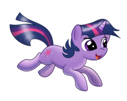 Size: 3763x2985 | Tagged: safe, artist:tgolyi, twilight sparkle, g4, female, filly, high res, running, simple background, solo, transparent background, vector