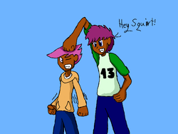 Size: 680x512 | Tagged: safe, artist:klonoahedgehog, scootaloo, human, g4, humanized, squirt