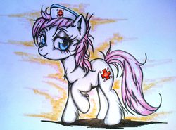 Size: 1878x1386 | Tagged: safe, artist:tomek2289, nurse redheart, g4, female, messy mane, solo