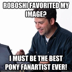 Size: 480x480 | Tagged: safe, barely pony related, image macro, meme, meta, net noob, roboshi (user)