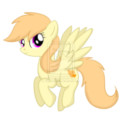 Size: 900x900 | Tagged: dead source, safe, artist:maplesunrise, oc, oc only, oc:mapleshine, pegasus, pony, deviantart watermark, obtrusive watermark, solo, watermark