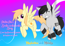 Size: 900x643 | Tagged: safe, artist:maplesunrise, oc, oc only, oc:mapleshine, song cover