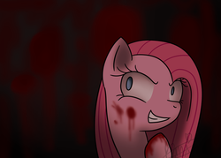 Size: 900x643 | Tagged: safe, artist:maplesunrise, pinkie pie, g4, blood, pinkamena diane pie