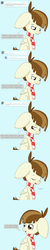 Size: 1000x4999 | Tagged: safe, artist:minkidoodles, featherweight, g4, ask, clothes, comic, featherweight responds, male, scarf, solo, tumblr