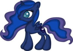 Size: 500x349 | Tagged: safe, artist:sinfullycute, princess luna, g4, female, simple background, solo