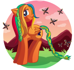 Size: 400x379 | Tagged: safe, artist:xkappax, flutterbye, g1, g4, g1 to g4, generation leap