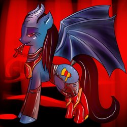 Size: 894x894 | Tagged: safe, artist:wergis, dota 2, ponified, queen of pain