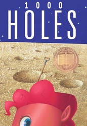 Size: 500x727 | Tagged: safe, pinkie pie, friendship is witchcraft, g4, book, book parody, holes, holes (louis sachar), parody