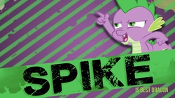 Size: 1920x1080 | Tagged: safe, artist:lucarious, spike, g4, best pony, meme, vector, wallpaper