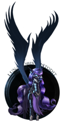 Size: 1280x2415 | Tagged: safe, artist:i-am-knot, princess luna, g4, armor, bridle, female, helmet, large wings, mask, new lunar republic, simple background, solo, spread wings, transparent background, vector