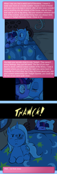 Size: 640x1920 | Tagged: safe, artist:darkstarchan, trixie, twilight sparkle, g4, ask, bed, comic, cyoa, female, kissing, lesbian, ship:twixie, shipping, shipping denied, sleeping, sparklestrixesandmagic, tumblr