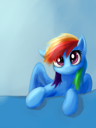 Size: 750x1000 | Tagged: safe, artist:sokolas, rainbow dash, g4, female, solo