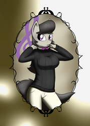 Size: 2500x3500 | Tagged: safe, artist:devs-iratvs, octavia melody, earth pony, anthro, g4, female, solo