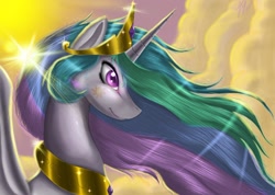 Size: 1280x911 | Tagged: safe, artist:doomxwolf, princess celestia, alicorn, pony, g4, female, solo