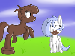 Size: 1280x960 | Tagged: safe, artist:penguinpotential, oc, oc only, chocolate pony, food pony, original species, pony, food, ponified