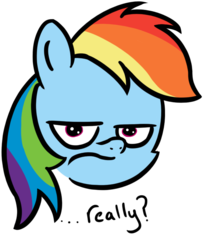 Size: 679x833 | Tagged: safe, artist:anevilzebra, rainbow dash, g4, reaction image, unamused