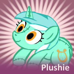 Size: 250x250 | Tagged: safe, lyra heartstrings, g4, female, lyra plushie, meta, plushie, spoilered image joke