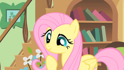 Size: 1280x720 | Tagged: safe, screencap, fluttershy, g4, eyes open, grin, smiling, solo