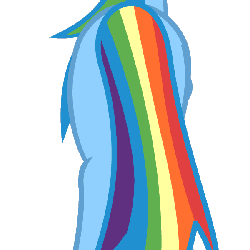 Size: 600x600 | Tagged: artist needed, dead source, safe, rainbow dash, pony, g4, animated, behind, butt, butt shake, close-up, female, flash, plot, rainbutt dash, rear view, simple background, solo, tail, transparent background, walk cycle, walking
