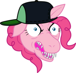 Size: 600x584 | Tagged: safe, pinkie pie, g4, adventure time, male, party god, simple background, the party's over isla de senorita, transparent background, vector