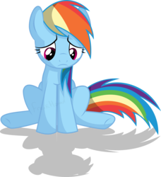 Size: 1538x1689 | Tagged: safe, artist:crosspone, artist:ponything, rainbow dash, g4, crying, simple background, transparent background, vector