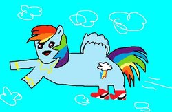 Size: 900x588 | Tagged: safe, artist:pinkamena, rainbow dash, g4, ms paint