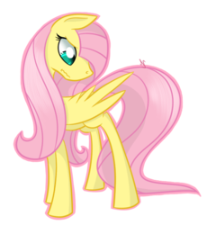 Size: 524x569 | Tagged: safe, artist:theemeraldthunder, fluttershy, g4, female, solo