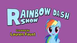 Size: 1920x1080 | Tagged: safe, rainbow dash, g4, logo, parody