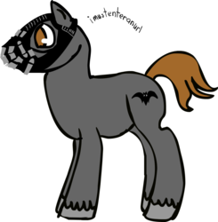 Size: 1280x1308 | Tagged: safe, artist:imustenteranurl, 30 minute art challenge, bane, ponified