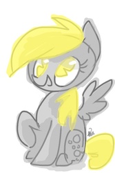 Size: 480x720 | Tagged: safe, artist:lyricallark, derpy hooves, pegasus, pony, g4, female, mare, solo