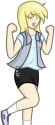 Size: 592x1351 | Tagged: safe, artist:furrgroup, derpy hooves, human, g4, female, happy, humanized, simple background, solo, transparent background