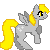Size: 50x50 | Tagged: safe, artist:purple-reaper, derpy hooves, pegasus, pony, g4, animated, female, floating, flying, icon, lowres, mare, pixel art, simple background, small, solo, sprite, tiny, transparent background