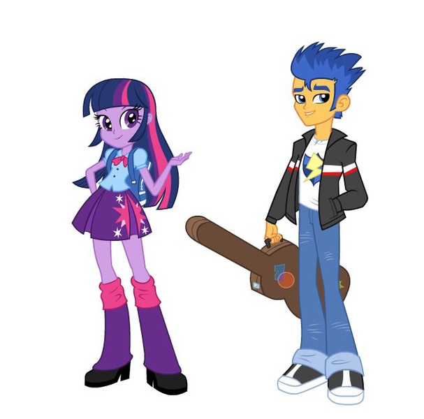 my little pony equestria girl twilight and flash