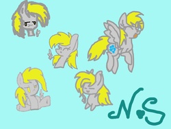 Size: 1024x768 | Tagged: safe, artist:gg41126, derpy hooves, pegasus, pony, g4, female, mare, solo