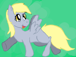 Size: 1024x768 | Tagged: safe, artist:fluttershylaxx, derpy hooves, pegasus, pony, g4, blank flank, female, mare, solo