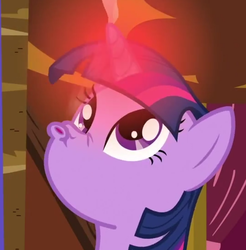 Size: 537x545 | Tagged: safe, screencap, twilight sparkle, g4, too many pinkie pies