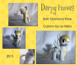 Size: 1024x859 | Tagged: safe, artist:liz-neko, derpy hooves, pegasus, pony, g4, brushable, customized toy, female, figure, mare, toy