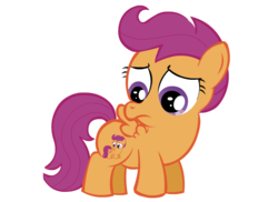 Size: 600x436 | Tagged: safe, artist:fr33z3dry, scootaloo, g4, recursion