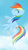 Size: 1800x3200 | Tagged: safe, artist:elsdrake, rainbow dash, pegasus, pony, g4, cloud, cute, dashabetes, eyes closed, female, flying, solo