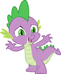 Size: 3000x3620 | Tagged: safe, artist:demigod-spike, artist:fr33z3dry, spike, g4, male, simple background, solo, transparent background, vector