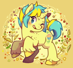 Size: 512x477 | Tagged: safe, artist:mi-eau, oc, oc only, pony, unicorn, female, mare, rearing